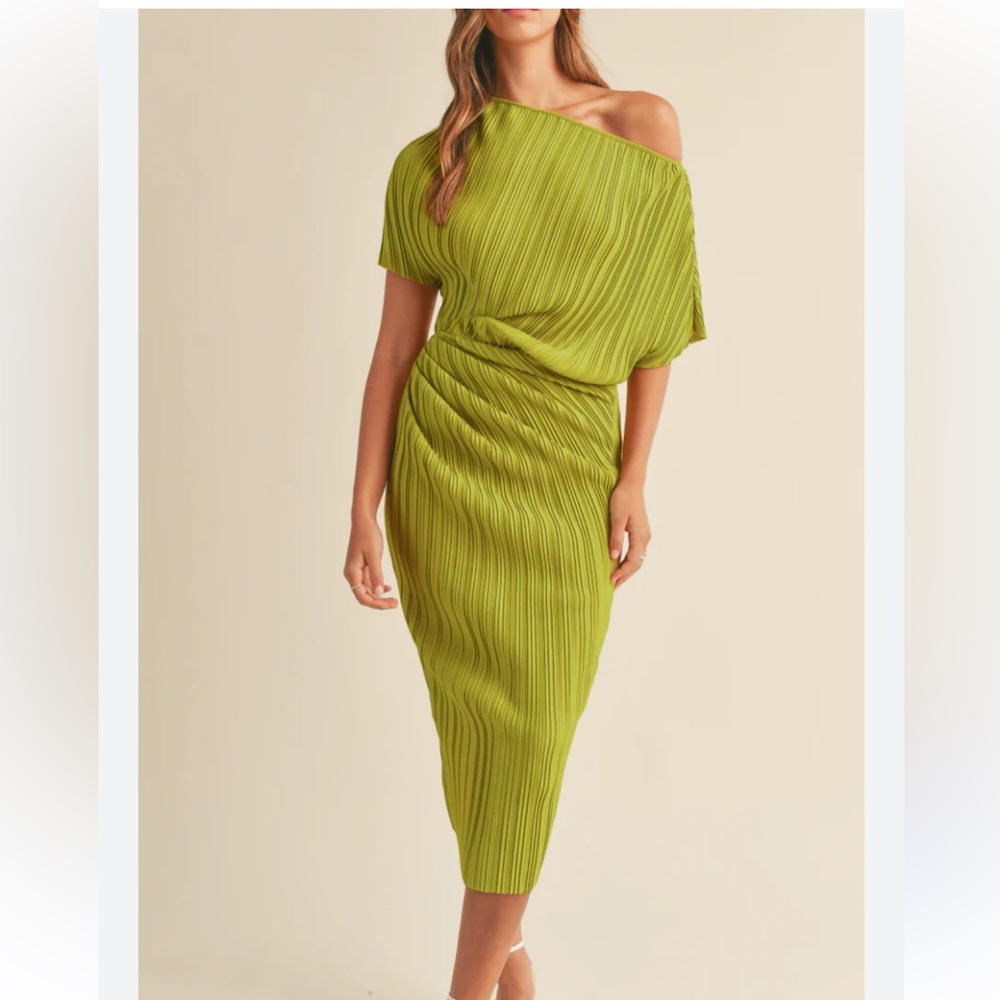 MARBLE Vibrant Yellow Dress